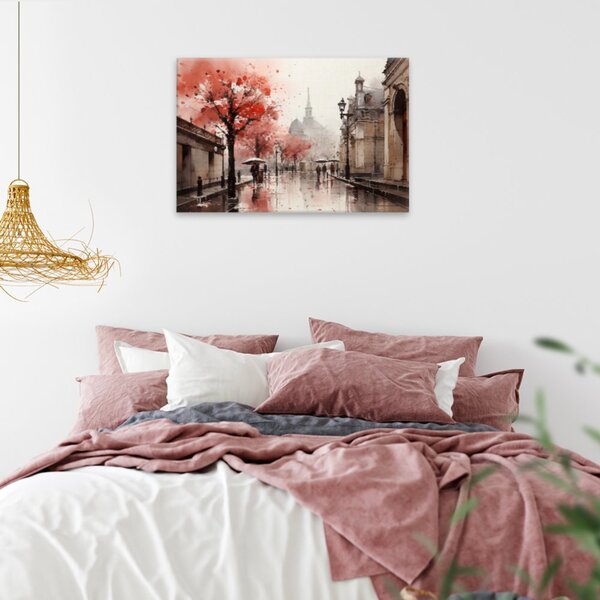 Obraz na plátně - Deštivá Paříž - 60x40 cm
