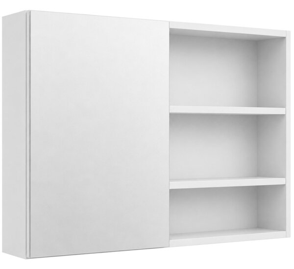 Koupelnová zrcadlová skříňka Orea - bílá matná - 120x65x15 cm
