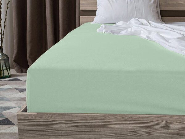 Jersey prostěradlo EXCLUSIVE mátově zelené 90 x 200 cm