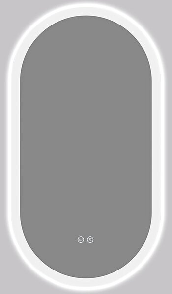 Koupelnové LED zrcadlo Toro - 40x60 cm