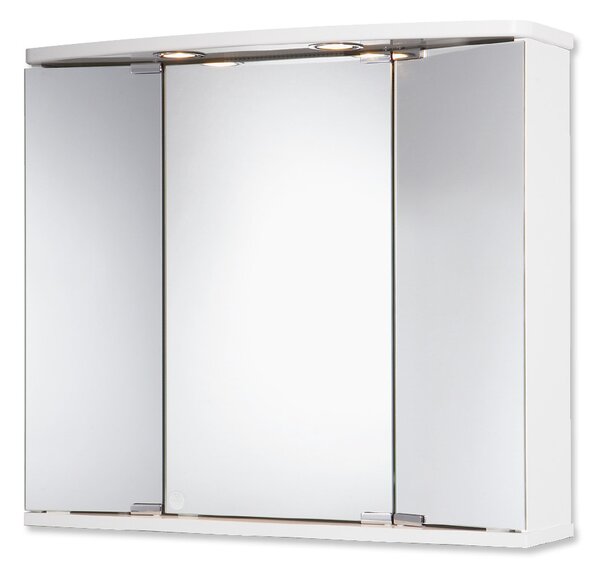 Jokey Plastik FUNA LED Zrcadlová skříňka - bílá, š. 68 cm, v. 60 cm, hl. 22 cm 111913320-0110