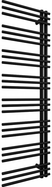 Koupelnový radiátor Burke - L/P - asymetrické připojení 50mm - 750W - černá matná - 1600x500 mm