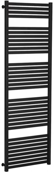 Koupelnový radiátor Vincenzo - boční připojení - 800W - černá matná - 1690x600 mm