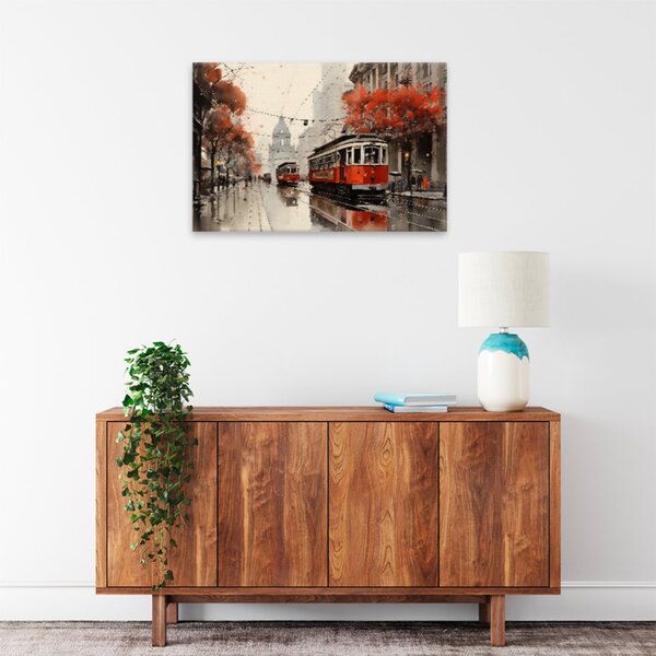 Obraz na plátně - Tramvaj v San Franciscu - 60x40 cm