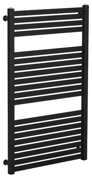 Koupelnový radiátor Vincenzo - boční připojení - 400W - černá matná - 970x600 mm