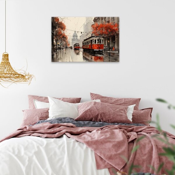 Obraz na plátně - Tramvaj v San Franciscu - 60x40 cm