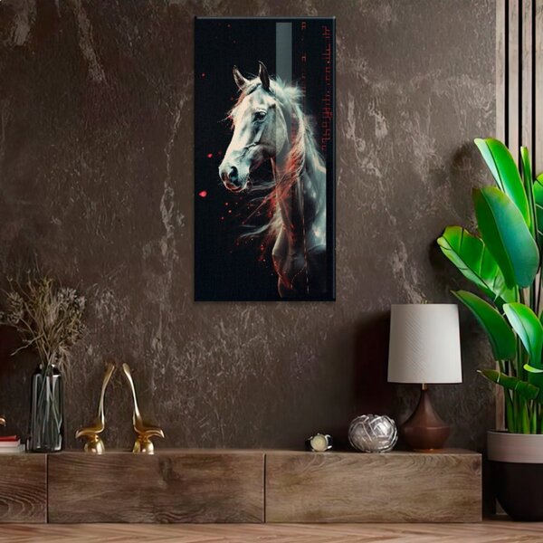 Obraz na plátně - Kůň v mlze - 30x60 cm - CZ výroba