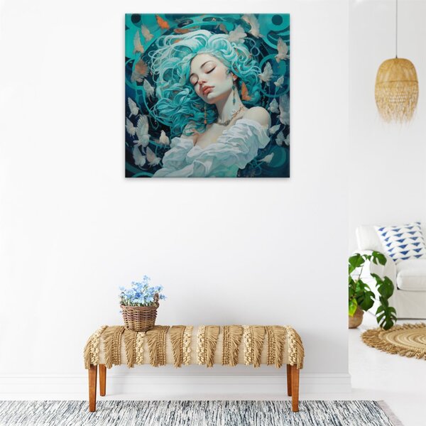 Obraz na plátně - Holubice ve snu - 40x40 cm - CZ výroba