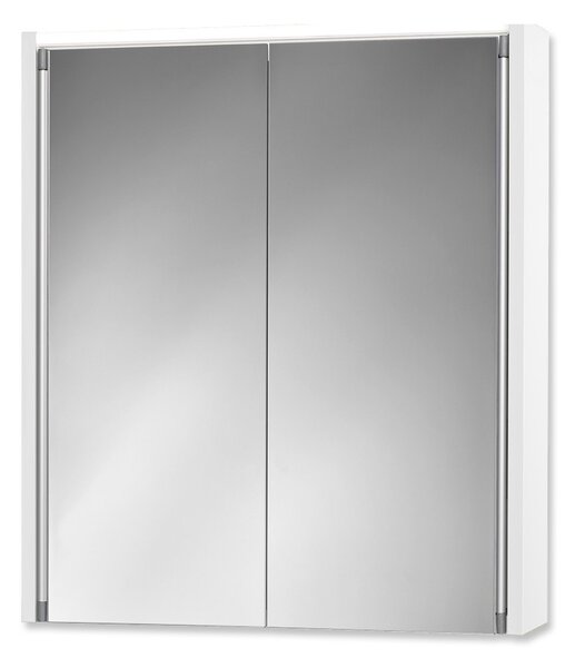 Jokey MDF skříňky NELMA LINE LED Zrcadlová skříňka (galerka) - bílá - š. 54 cm, v. 63 cm, hl. 15 cm 216512120-0110