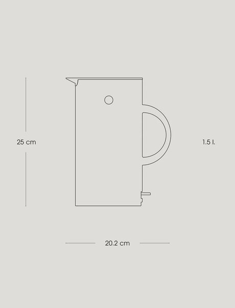 Rychlovarná konvice EM77 Stelton 1,5 l tmavá starorůžová