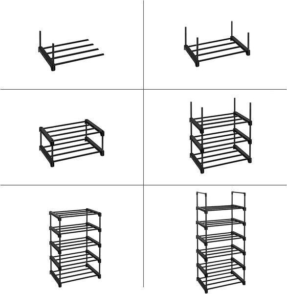 SONGMICS Botník Rezula 106 cm černý