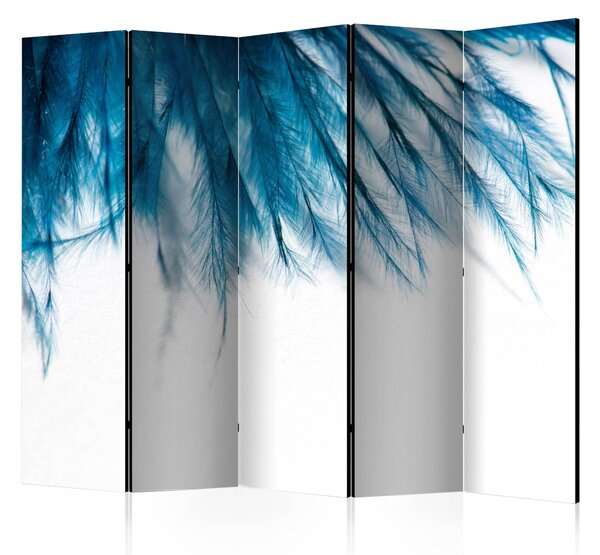 Artgeist Paraván - Sapphire Feathers II [Room Dividers] Size: 225x172
