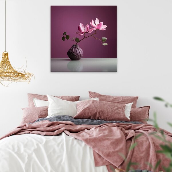 Obraz na plátně - Zátiší magnolie - 40x40 cm