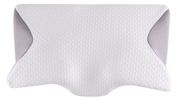 Ergonomický polštář z paměťové pěny bílo-šedá 60 x 35 cm