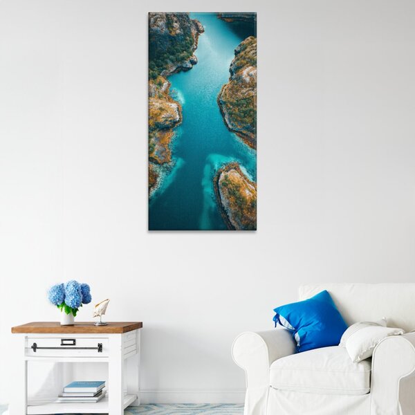 Obraz na plátně - Pohled z vrtulníku - 30x60 cm
