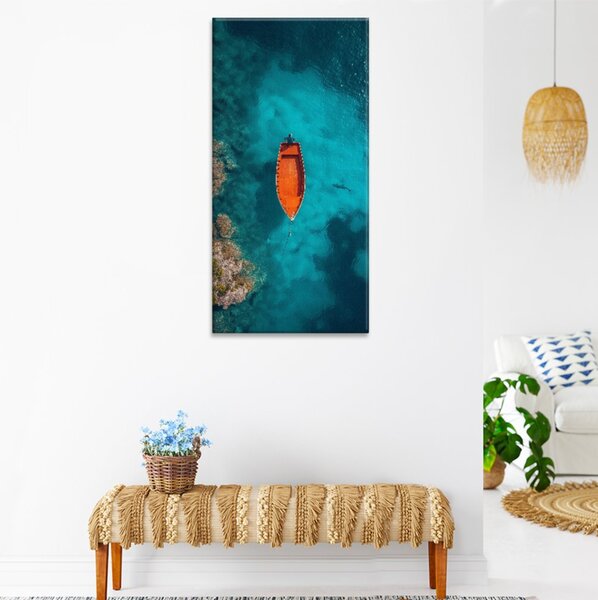 Obraz na plátně - Rozjímání na moři - 30x60 cm