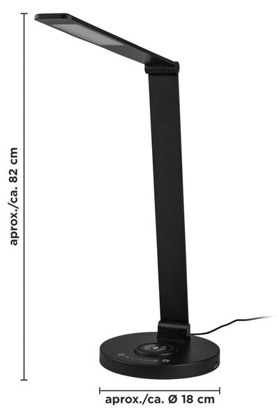 Livarno® Stolní LED lampa (černá) (100396256002)