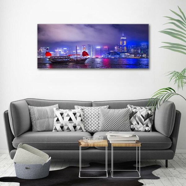 Fotoobraz na skle Noční Hongkong osh-65990377
