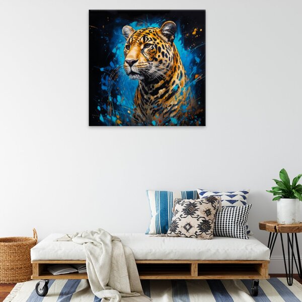 Obraz na plátně - Jaguár v divočině - 40x40 cm