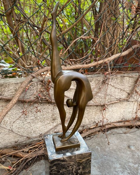 Modernistická bronzová socha - Hadí žena - MODERN ART