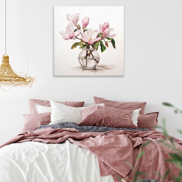 Obraz na plátně - Magnolie - 40x40 cm - CZ výroba