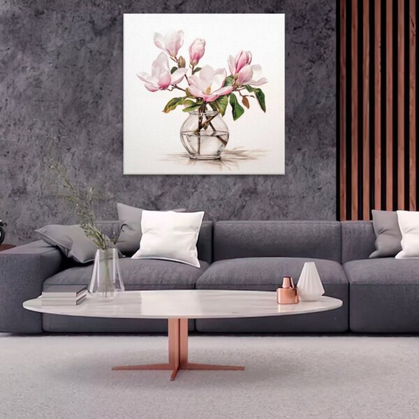 Obraz na plátně - Magnolie - 40x40 cm - CZ výroba