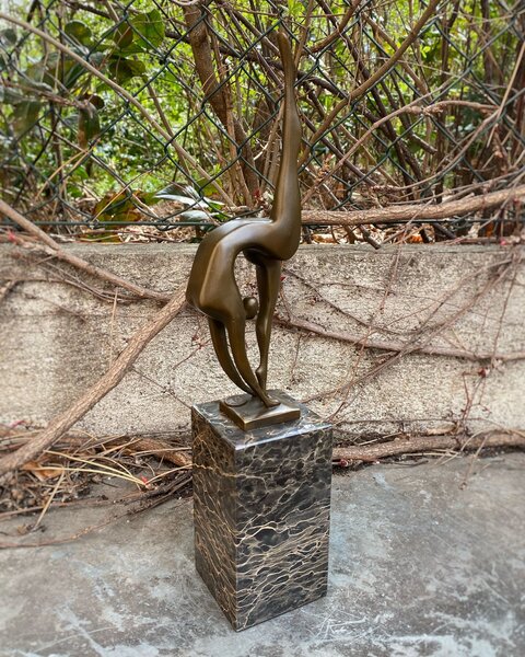 Modernistická bronzová socha - Hadí žena - MODERN ART