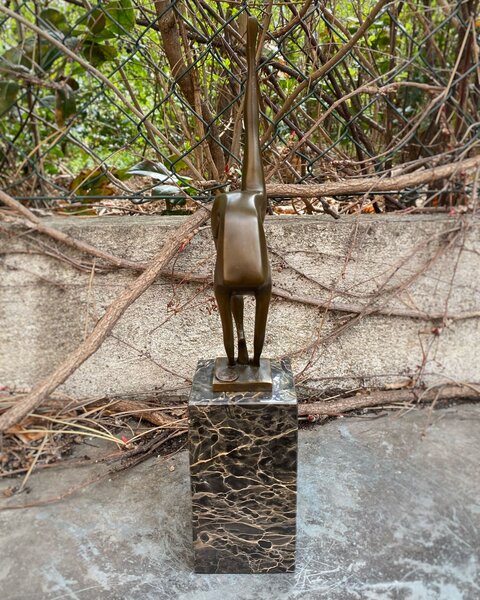 Modernistická bronzová socha - Hadí žena - MODERN ART