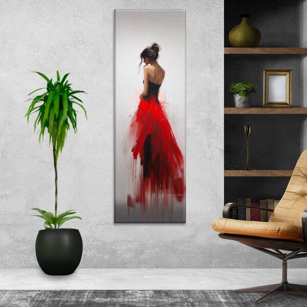 Obraz na plátně - Žena v tutu sukni - 30x90 cm