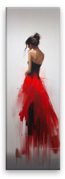 Obraz na plátně - Žena v tutu sukni - 30x90 cm