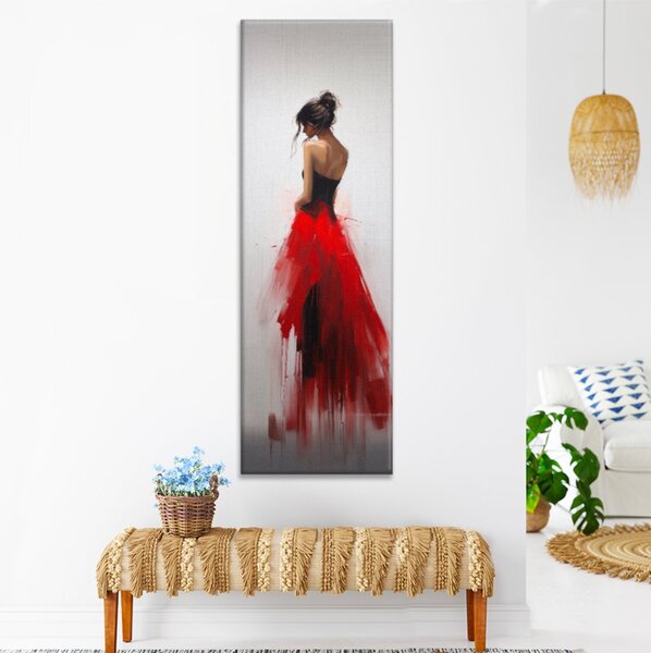 Obraz na plátně - Žena v tutu sukni - 30x90 cm