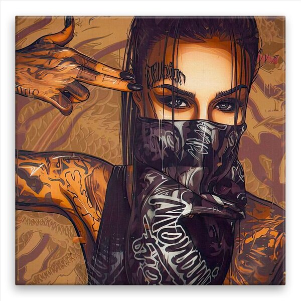 Obraz na plátně - Tattoo 01 - 40x40 cm - CZ výroba
