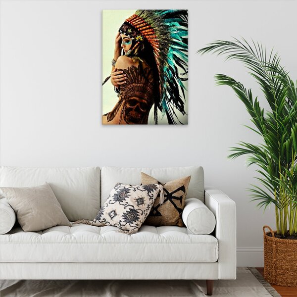 Obraz na plátně - Indigenous Woman 03 - 30x40 cm