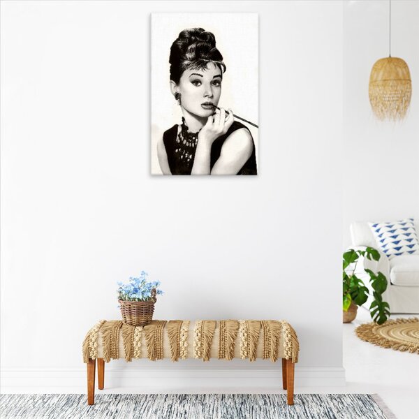 Obraz na plátně - Audrey Hepburn 01 - 40x60 cm