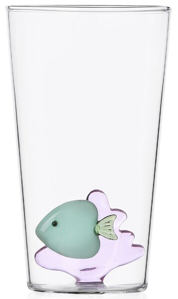 Ichendorf Milano designové sklenice na vodu Marine Garden Longdrink Green Fish Pink Seaweed