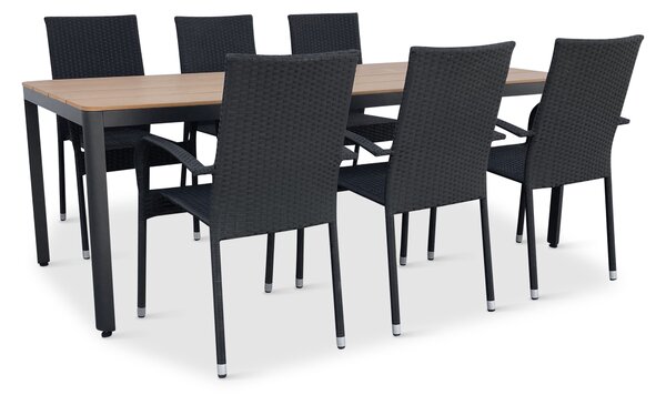 Zahradní jídelní set MILANO + 6x židle Paris