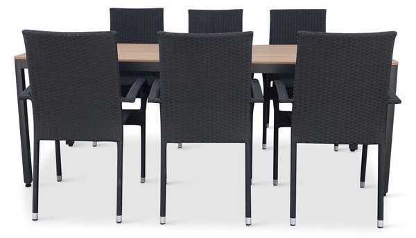 Zahradní jídelní set MILANO + 6x židle Paris