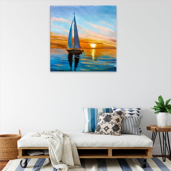 Obraz na plátně - Vzpomínka na plavbu - 40x40 cm