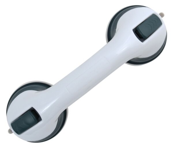 MSV madlo do koupelny SAFE, s přísavkami, bílé, ABS, 29 cm