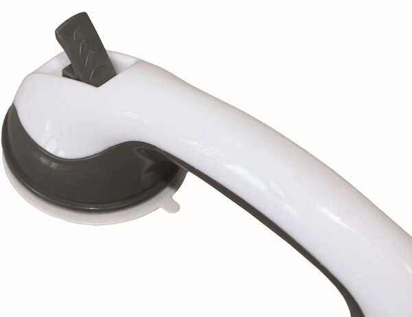 MSV madlo do koupelny SAFE, s přísavkami, bílé, ABS, 29 cm