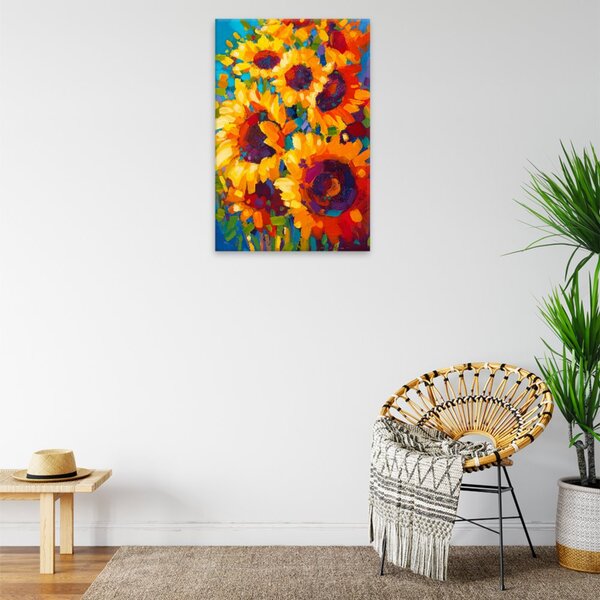Obraz na plátně - Slunečnice 02 - 40x60 cm - CZ výroba