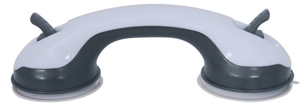 MSV madlo do koupelny SAFE, s přísavkami, bílé, ABS, 29 cm
