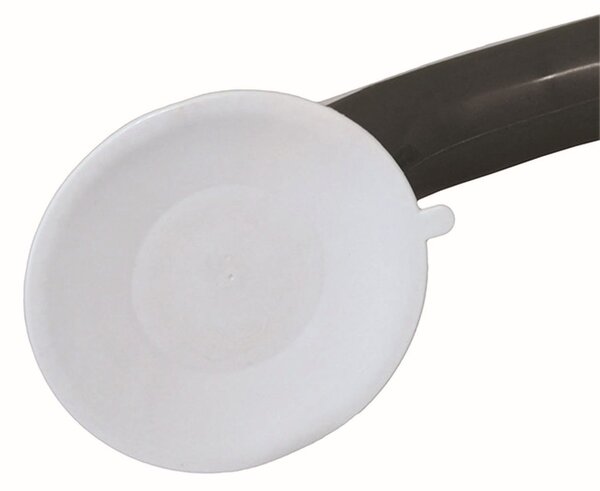MSV madlo do koupelny SAFE, s přísavkami, bílé, ABS, 29 cm