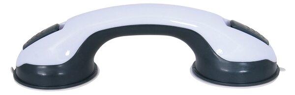 MSV madlo do koupelny SAFE, s přísavkami, bílé, ABS, 29 cm