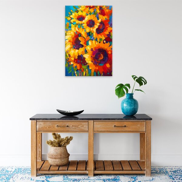 Obraz na plátně - Slunečnice 02 - 40x60 cm - CZ výroba
