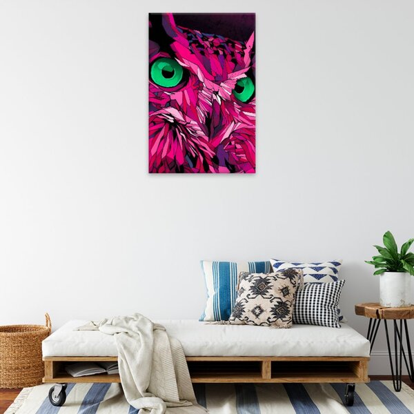 Obraz na plátně - Pohled sovy - 40x60 cm - CZ výroba