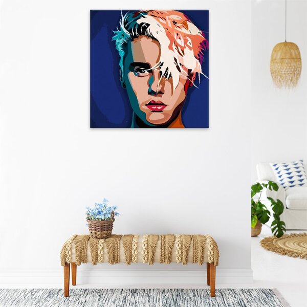 Obraz na plátně - Justin Bieber - 40x40 cm - CZ výroba