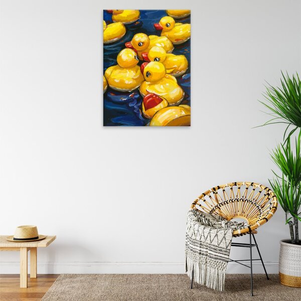 Obraz na plátně - Kačenky - 30x40 cm - CZ výroba