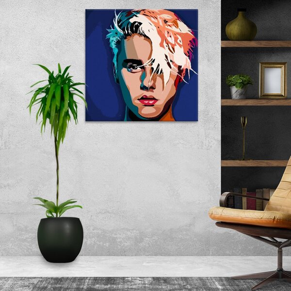 Obraz na plátně - Justin Bieber - 40x40 cm - CZ výroba