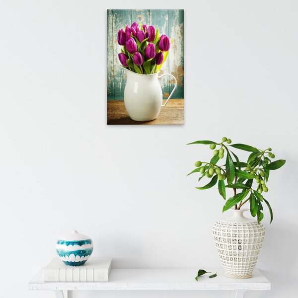 Obraz na plátně - Kytice tulipánů - 40x60 cm